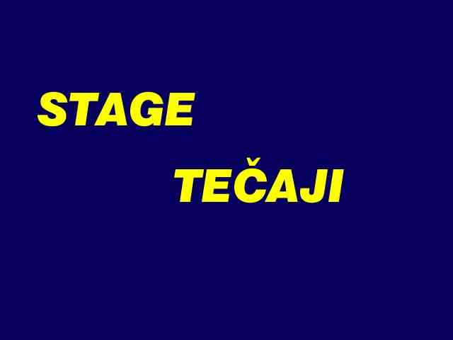 Stage in tecaji vseh vrst, TREC, vodici, apremljevalci, topografije, veterine, barefoot i.t.d....